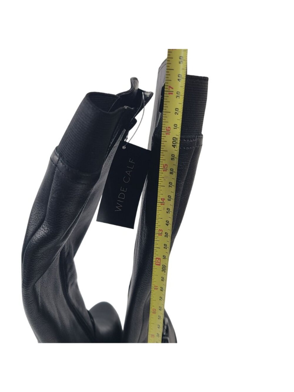 New Naturalizer Black Wide Calf Knee-High Leather Riding Boots Women's Size 11 M - Picture 6 of 8